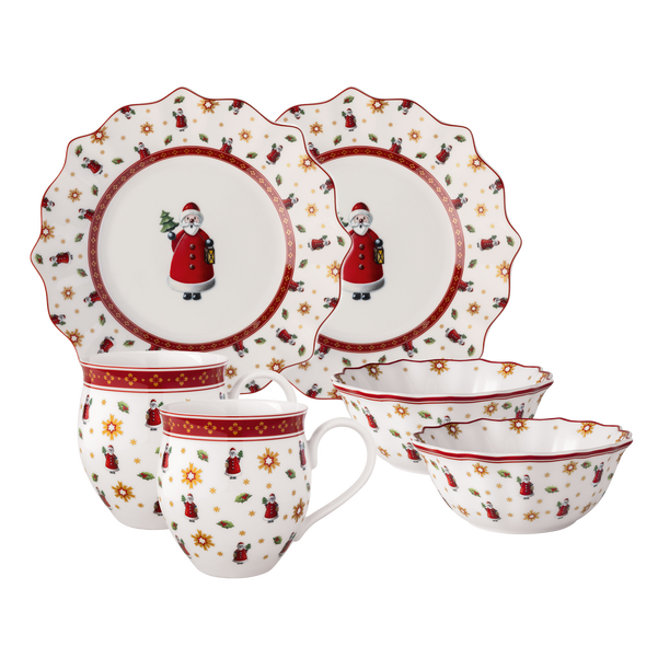 Toy's Delight Set da colazione multicolore, Premium Porcelain