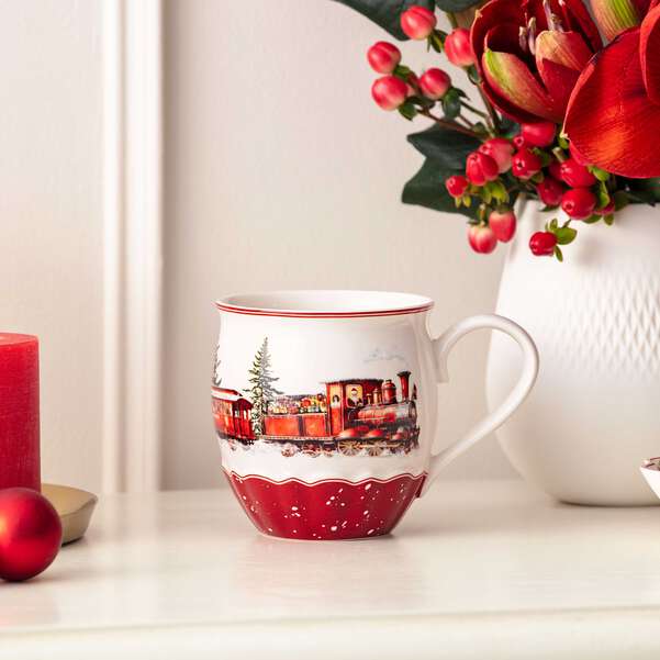 Annual Christmas Edition Tazza multicolore, 380 ml, Premium Porcelain