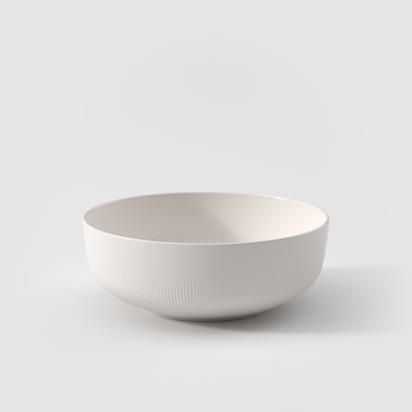 Afina Insalatiera/ Scodella da portata bianca, 2 l, Premium Porcelain