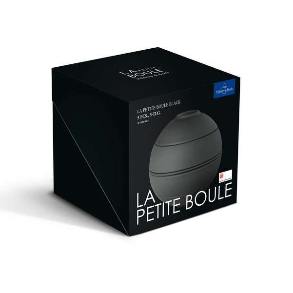 La petite Boule Set per l'aperitivo nero, Premium Porcelain