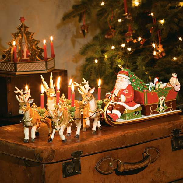 Christmas Toy's Carillon Natale multicolore, 70 x 22 x 21,5 cm, porcellana