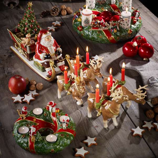 Christmas Toy's Carillon Natale multicolore, 70 x 22 x 21,5 cm, porcellana