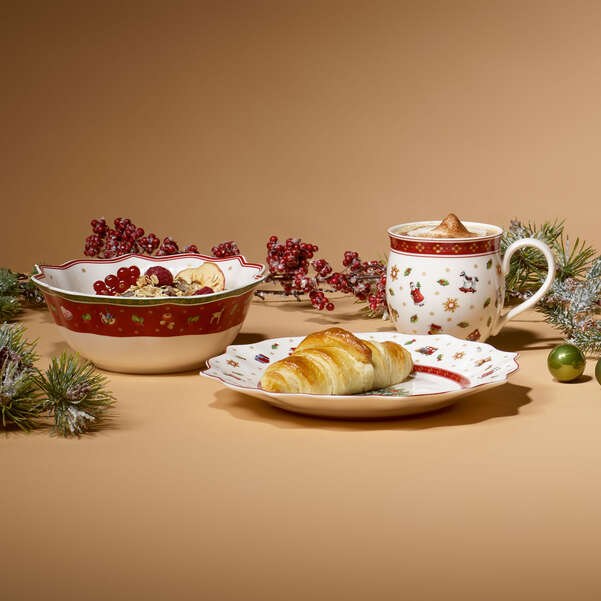 Toy's Delight Set da colazione rosso, Premium Porcelain