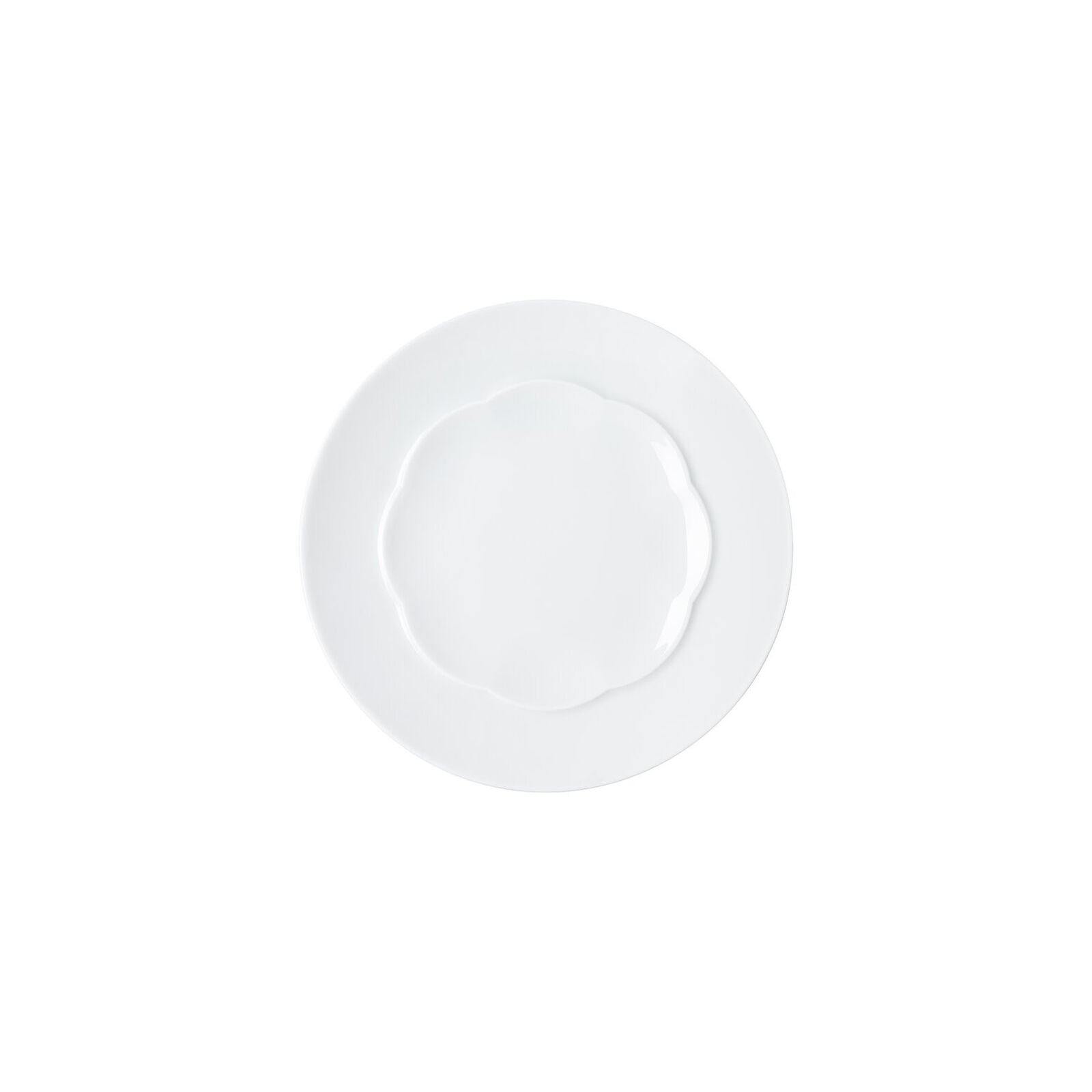 Sonetto Bianco Piatto piano 17 cm lucido