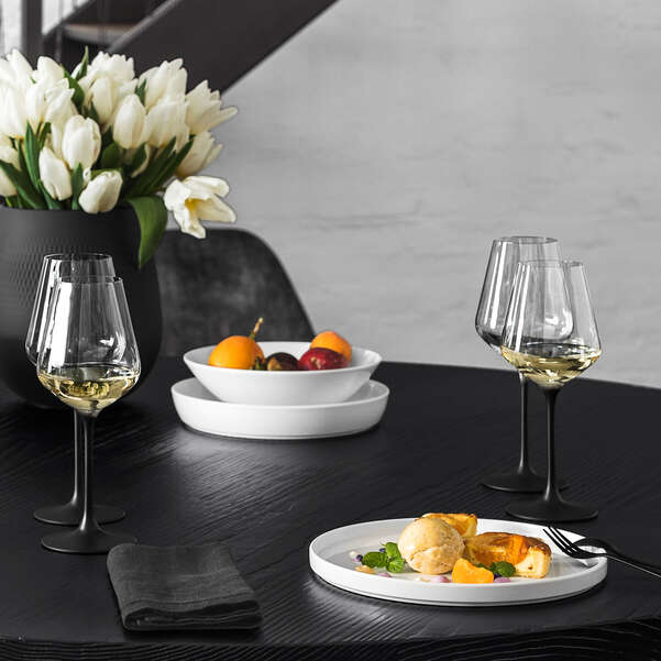 Manufacture Bicchiere da vino bianco trasparente, 120 ml, cristallo - set da 4