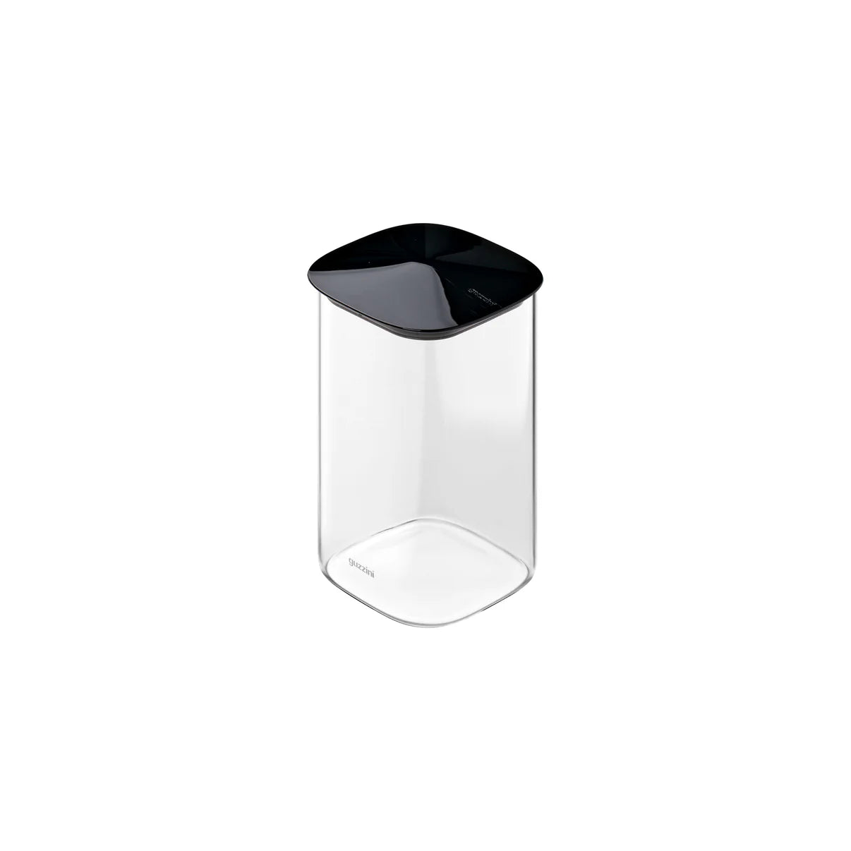 BARATTOLO IN VETRO QUADRATO "FRESH&STYLE" - L black