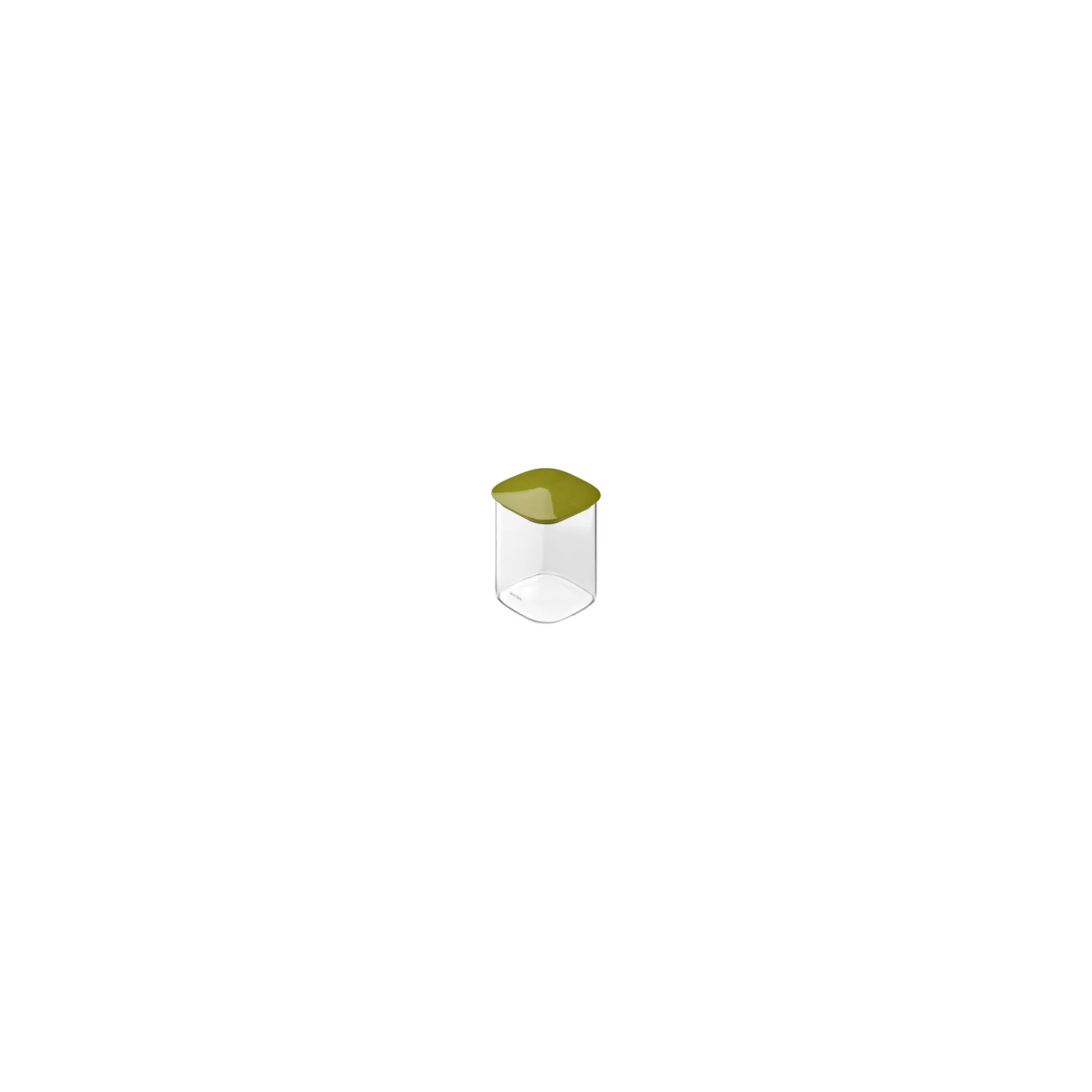 Barattolo Quadrato In Vetro Fresh&Style -M avocado green