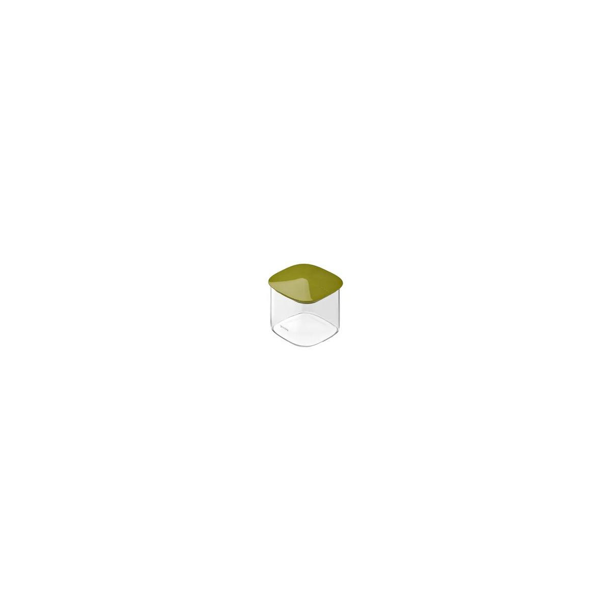 Barattolo Quadrato In Vetro Fresh&Style -S avocado green