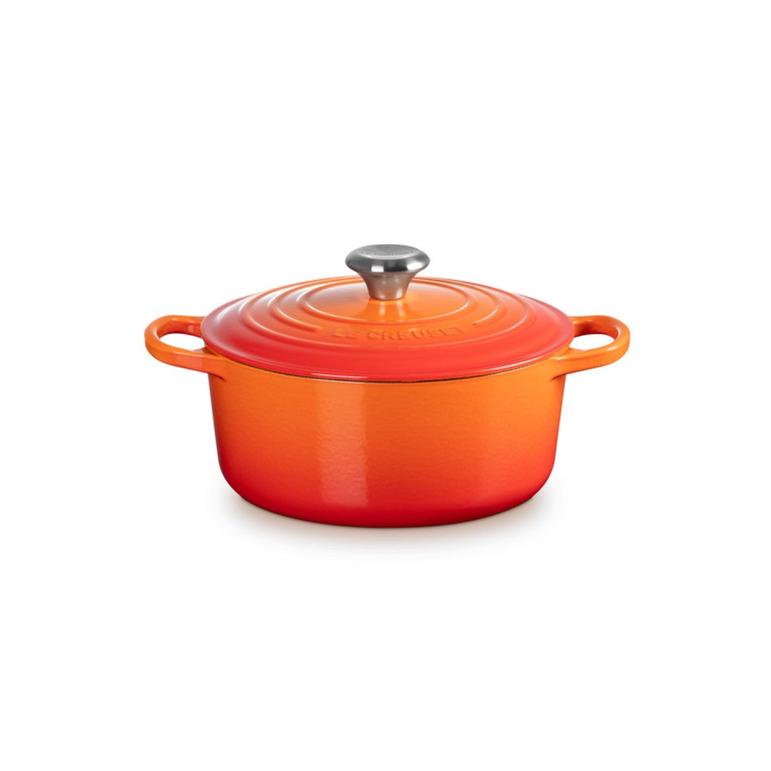 Le Creuset Cocotte rotonda Evolution in ghisa Arancio 24cm