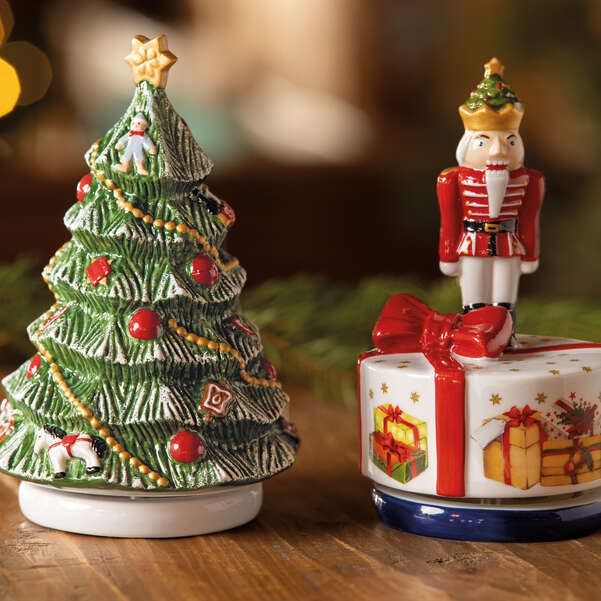 Nostalgic Melody Carillon Natale verde, 11 x 11 x 16,2 cm