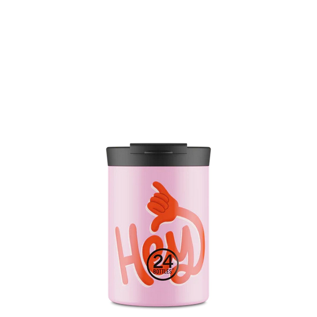 24Bottles Travel Tumbler 350 Hey! Pink
