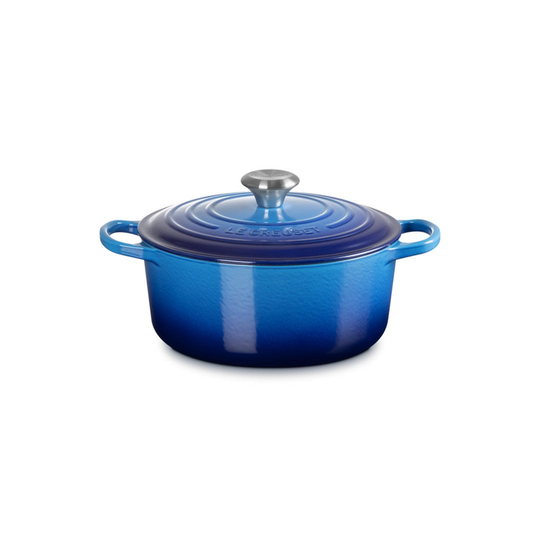 Le Creuset Cocotte rotonda Evolution in ghisa 24cm blu azore