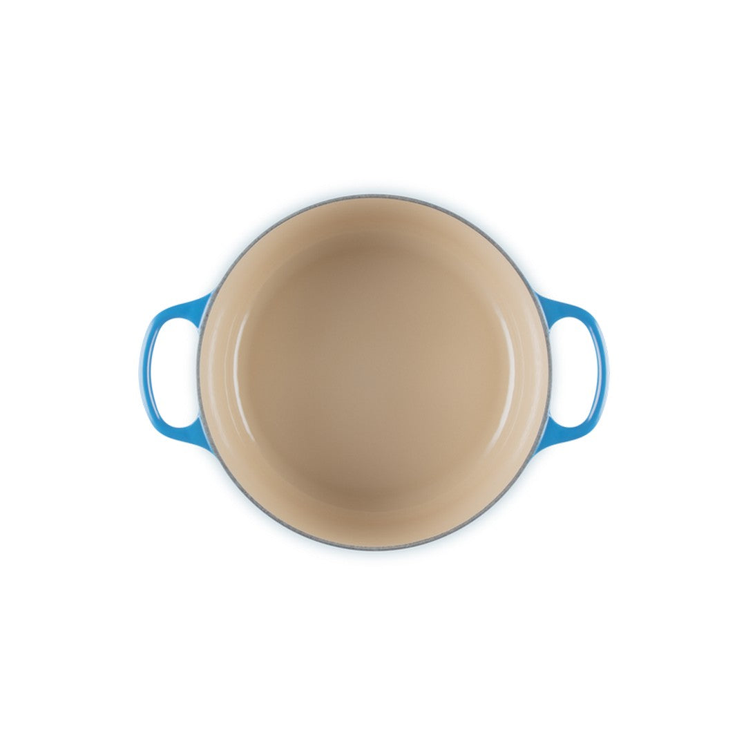 Le Creuset Cocotte rotonda Evolution in ghisa 24cm blu azore