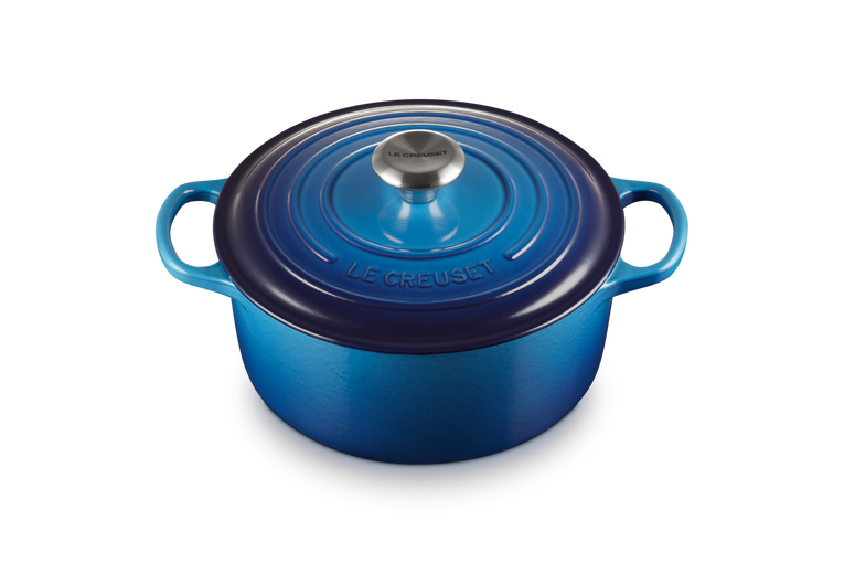 Le Creuset Cocotte rotonda Evolution in ghisa 24cm blu azore