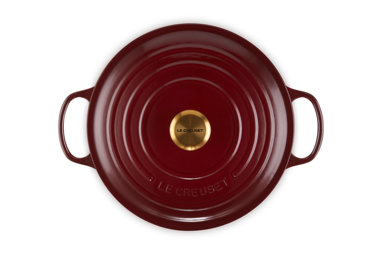 Le Creuset Cocotte rt Evo 28 RhoneCocotte rotonda Evolution 28cm Rhone pomolo or