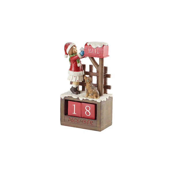 Winter Collage Statuetta Natale multicolore