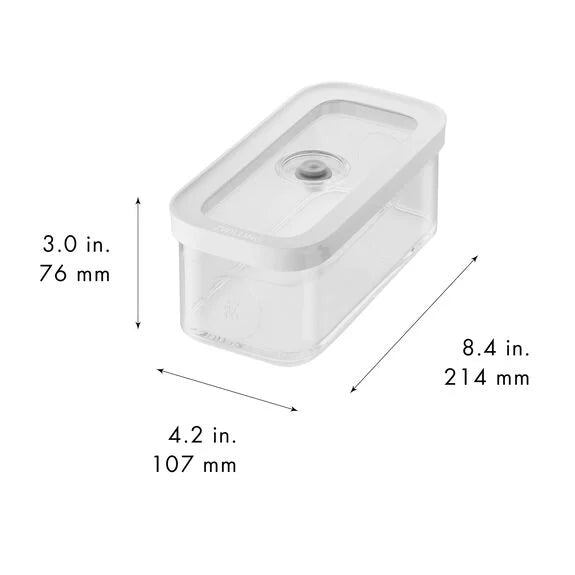 Zwilling, Contenitore Cube M trasparente-bianco Fresh & Save