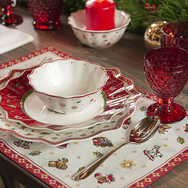 Villeroy & Boch, Piatto da Colazione Rosso Toy's Delight