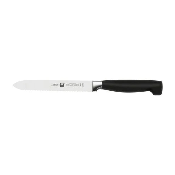 Zwilling, Set Coltelli con ceppo a sistema autoaffilante Bianco, Four Star, 7pz