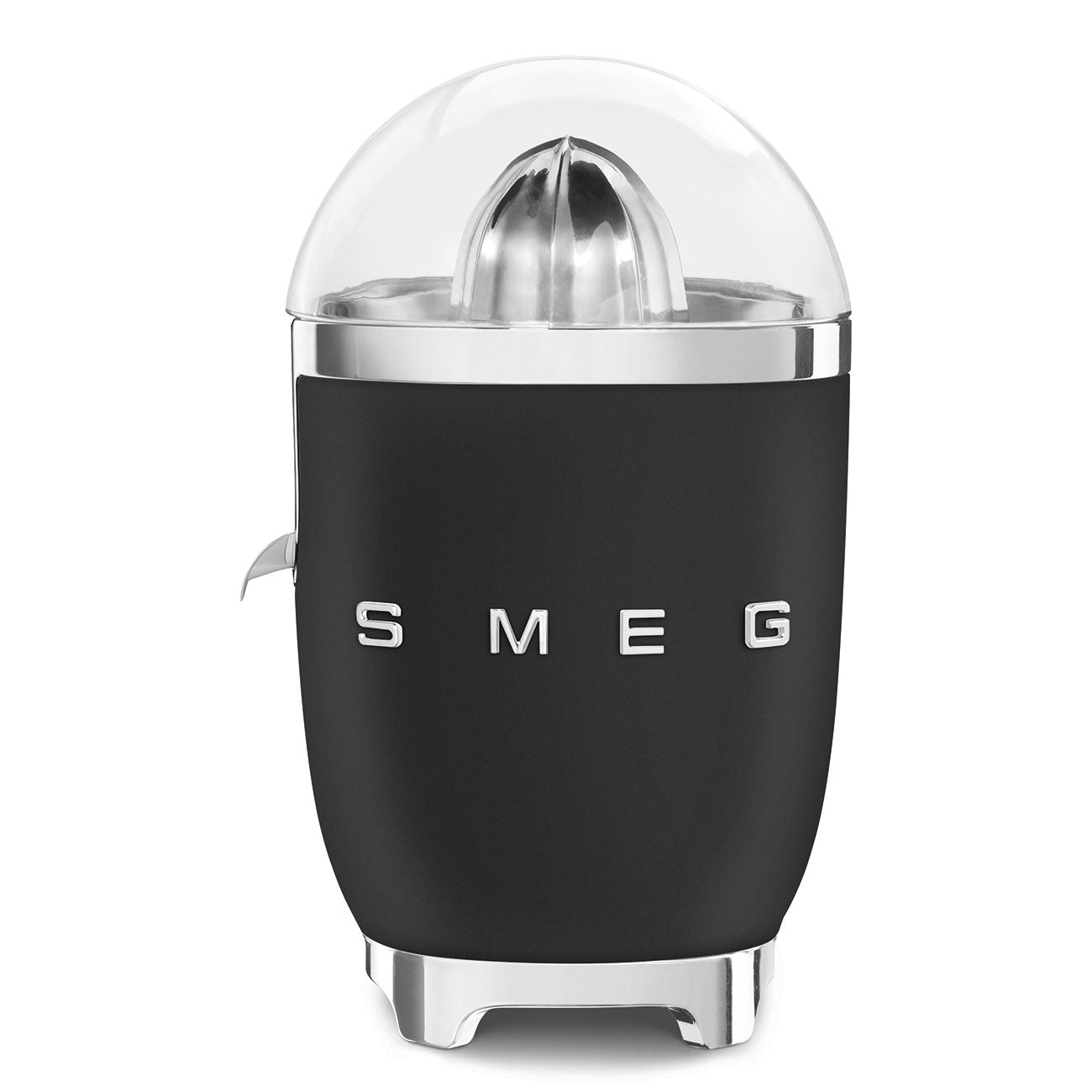 Smeg, Spremiagrumi Nero Opaco, Estetica 50's Style, CJF01BLMEU