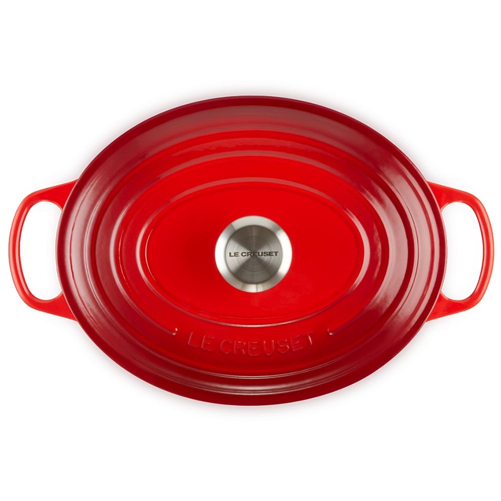 Le Creuset, Cocotte ovale Evolution in ghisa vetrificata, Ciliegia, 31cm