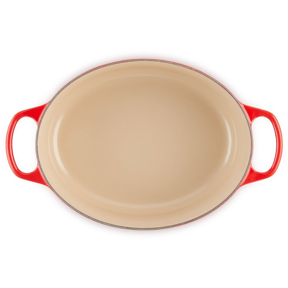 Le Creuset, Cocotte ovale Evolution in ghisa vetrificata, Ciliegia, 31cm