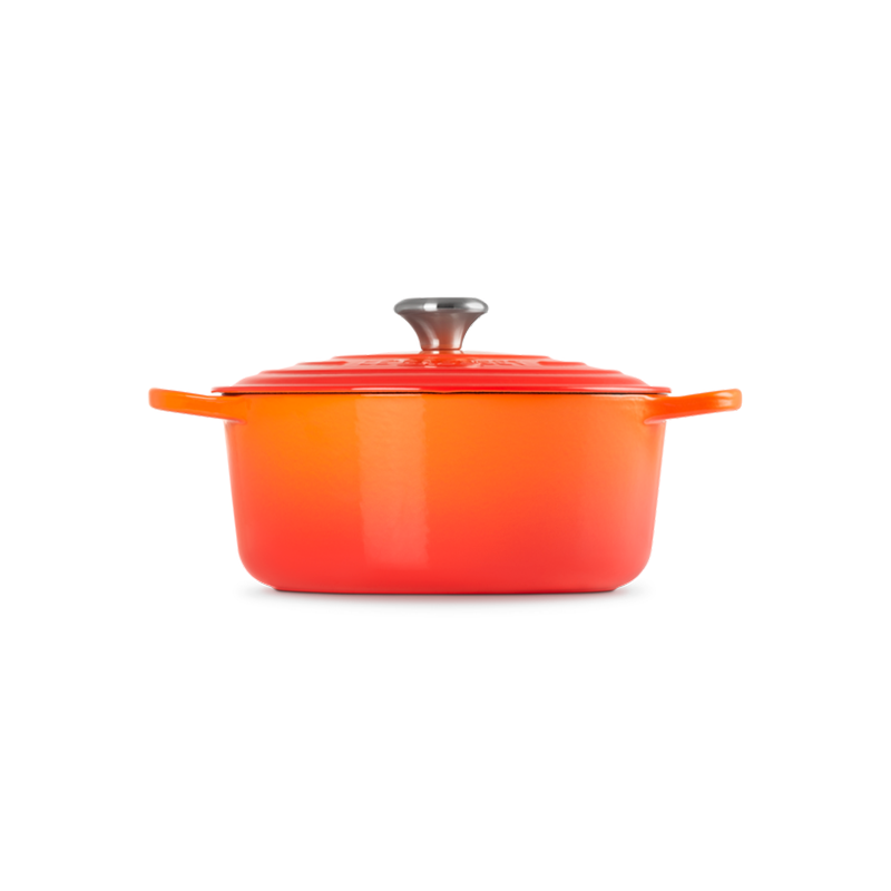 Le Creuset, Cocotte Rotonda Evolution in Ghisa Vetrificata, Ø 28cm, Arancio