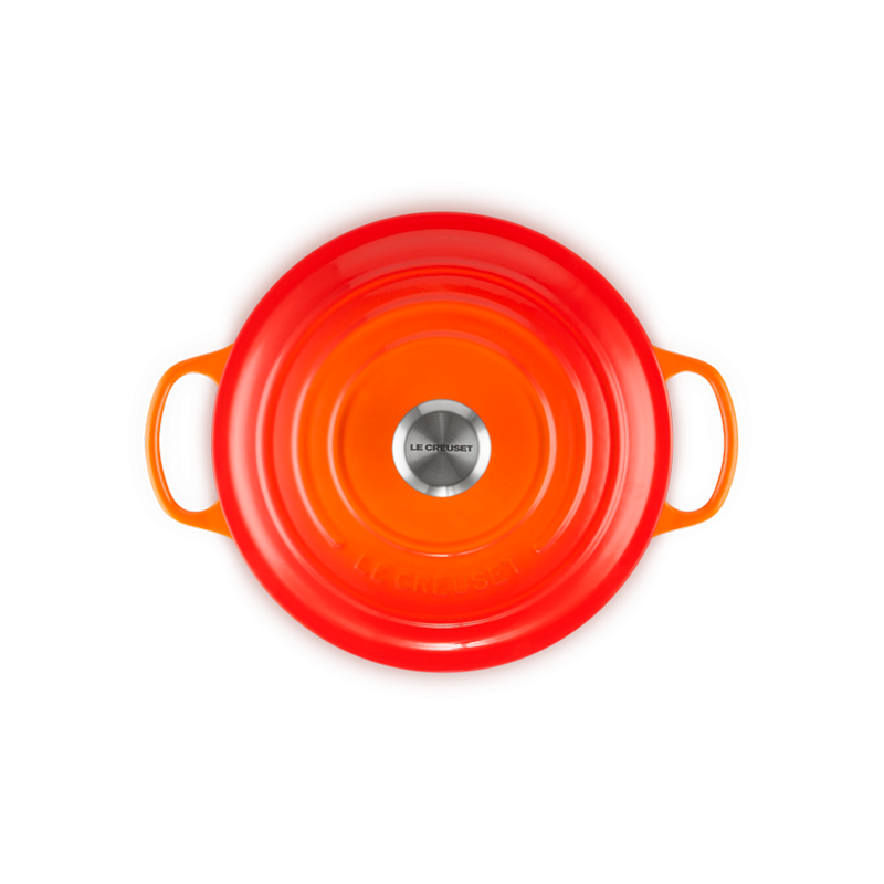 Le Creuset, Cocotte Rotonda Evolution in Ghisa Vetrificata, Ø 28cm, Arancio