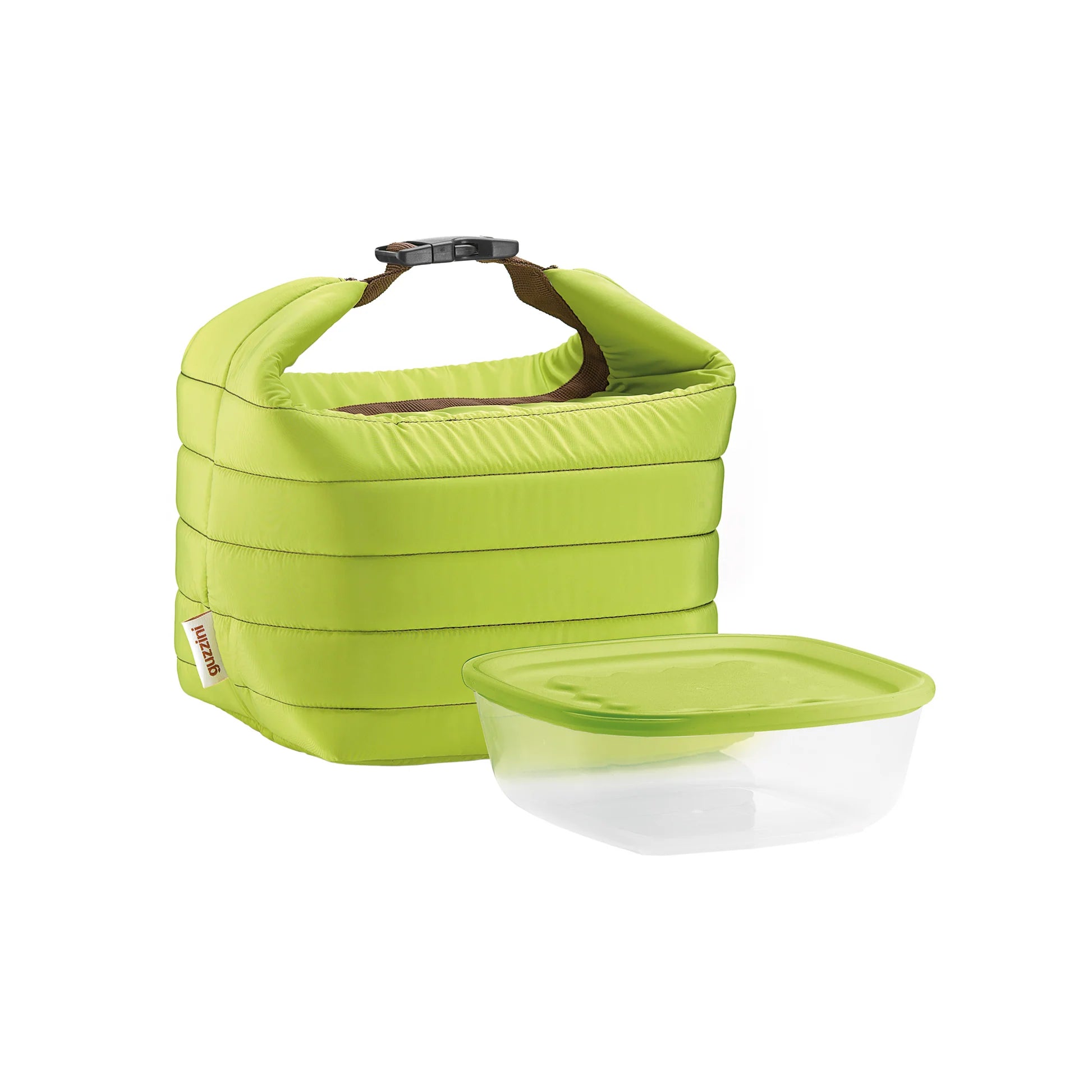 Guzzini, Set Borsa Termica con Contenitore Handy "On The Go", Small, Verde Mela