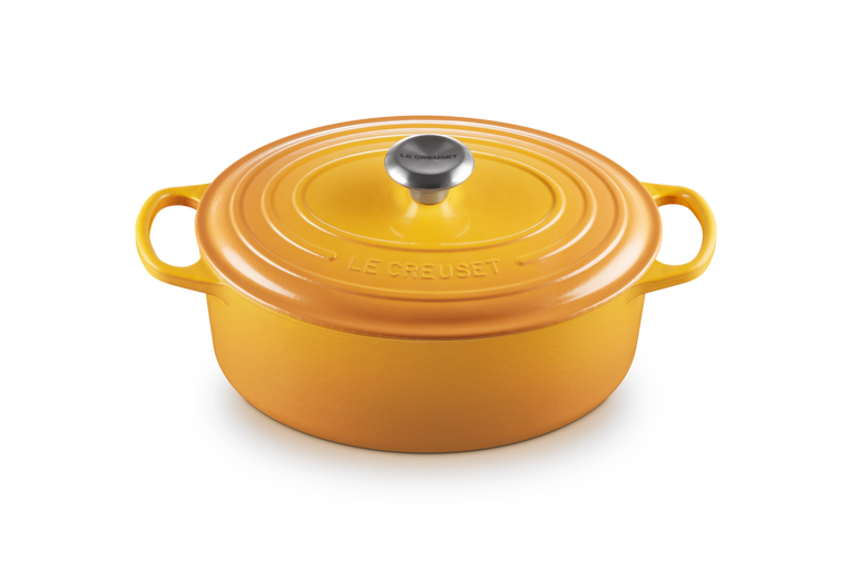 Le Creuset, Cocotte Ovale Evolution in Ghisa Vetrificata, Ø 29cm, Colore Nectar