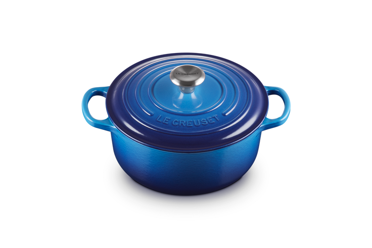 Le Creuset, Cocotte Rotonda Evolution, Ghisa Vetrificata, Ø 20cm, Colore Azure