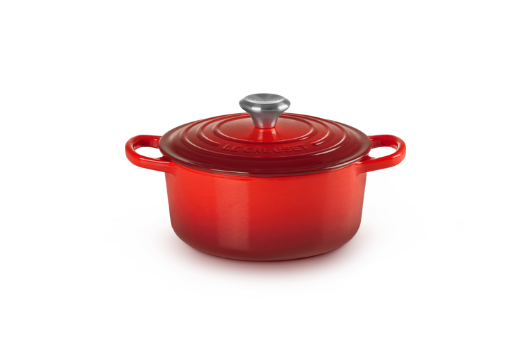 Le Creuset, Cocotte Rotonda Evolution, Ghisa Vetrificata, Ø 18 cm, Colore Ciliegia