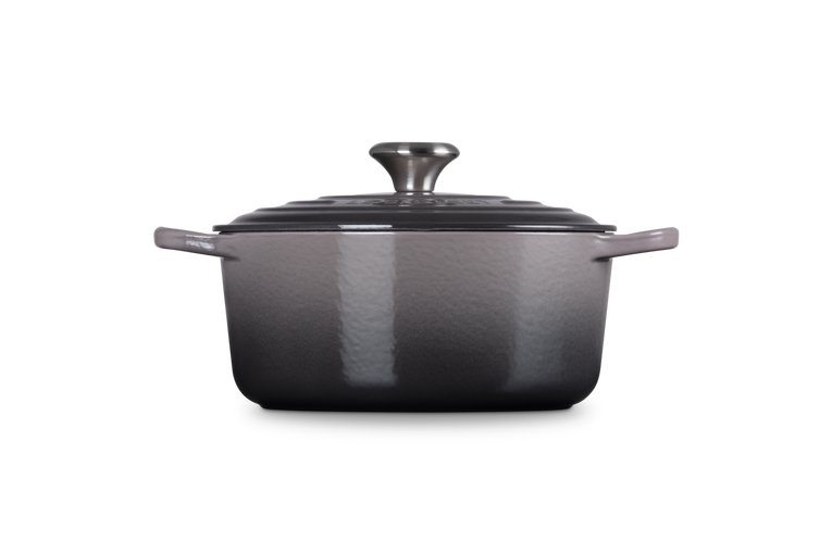 Le Creuset, Cocotte Rotonda Evolution, Ghisa Vetrificata, Ø 24cm, Colore Flint