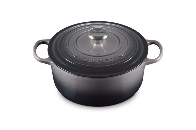 Le Creuset, Cocotte Rotonda Evolution, Ghisa Vetrificata, Ø 26cm, Colore Flint