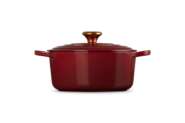 Le Creuset, Cocotte Rotonda Evolution, Ghisa Vetrificata, Ø 24cm, Colore Garnet