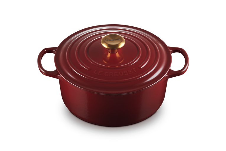 Le Creuset, Cocotte Rotonda Evolution, Ghisa Vetrificata, Ø 26cm, Colore Garnet