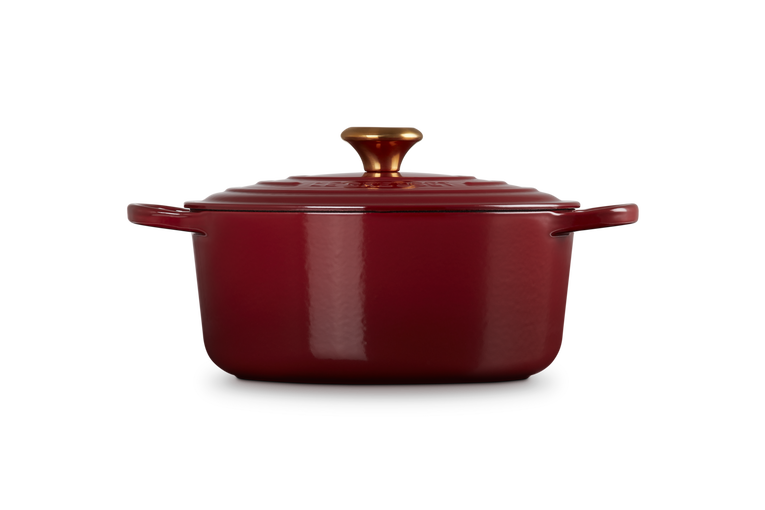 Le Creuset, Cocotte Rotonda Evolution, Ghisa Vetrificata, Ø 26cm, Colore Garnet