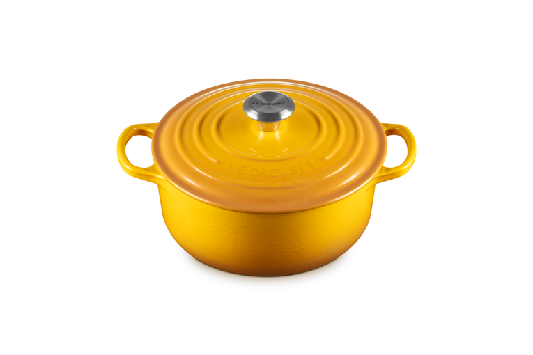 Le Creuset, Cocotte Rotonda Evolution, Ghisa Vetrificata, Ø 20cm, Colore Nectar