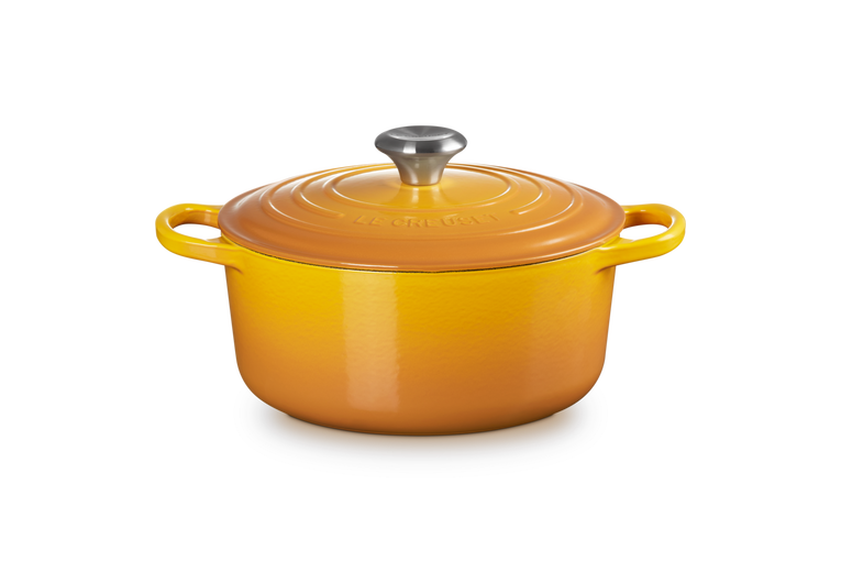 Le Creuset, Cocotte Rotonda Evolution, Ghisa Vetrificata, Ø 24cm, Colore Nectar