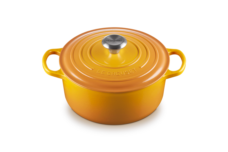 Le Creuset, Cocotte Rotonda Evolution, Ghisa Vetrificata, Ø 24cm, Colore Nectar