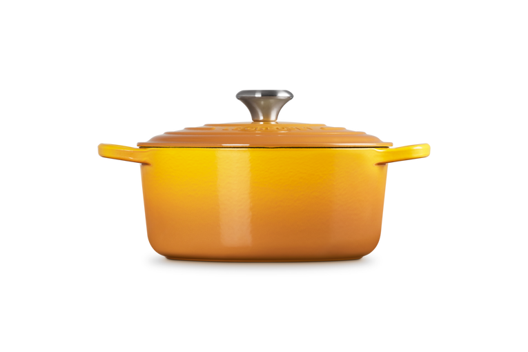 Le Creuset, Cocotte Rotonda Evolution, Ghisa Vetrificata, Ø 24cm, Colore Nectar