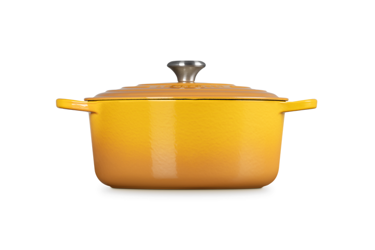 Le Creuset, Cocotte Rotonda Evolution in Ghisa Vetrificata, Ø 28cm, Colore Nectar