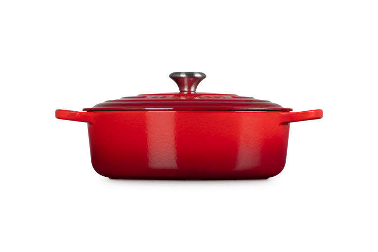 Le Creuset, Tegame Risotto Evolution, Ghisa Vetrificata, Ø 30 cm, Colore Ciliegia