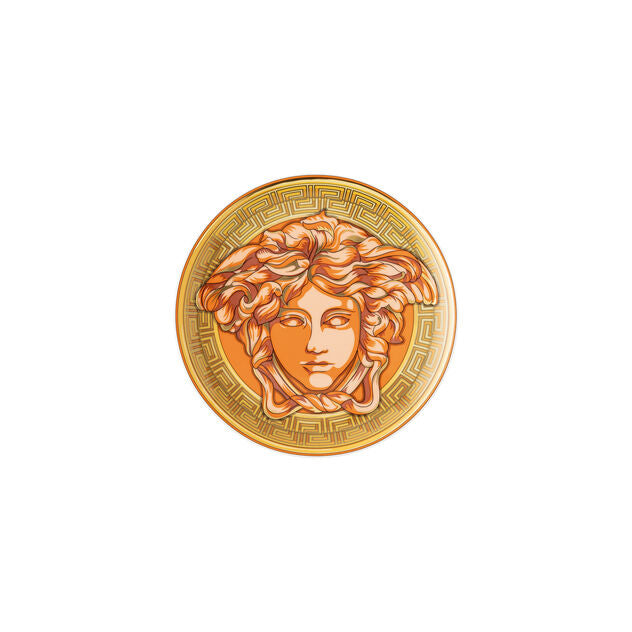 Rosenthal, Piatto Piano Versace Medusa Amplified Orange Coin, 17cm