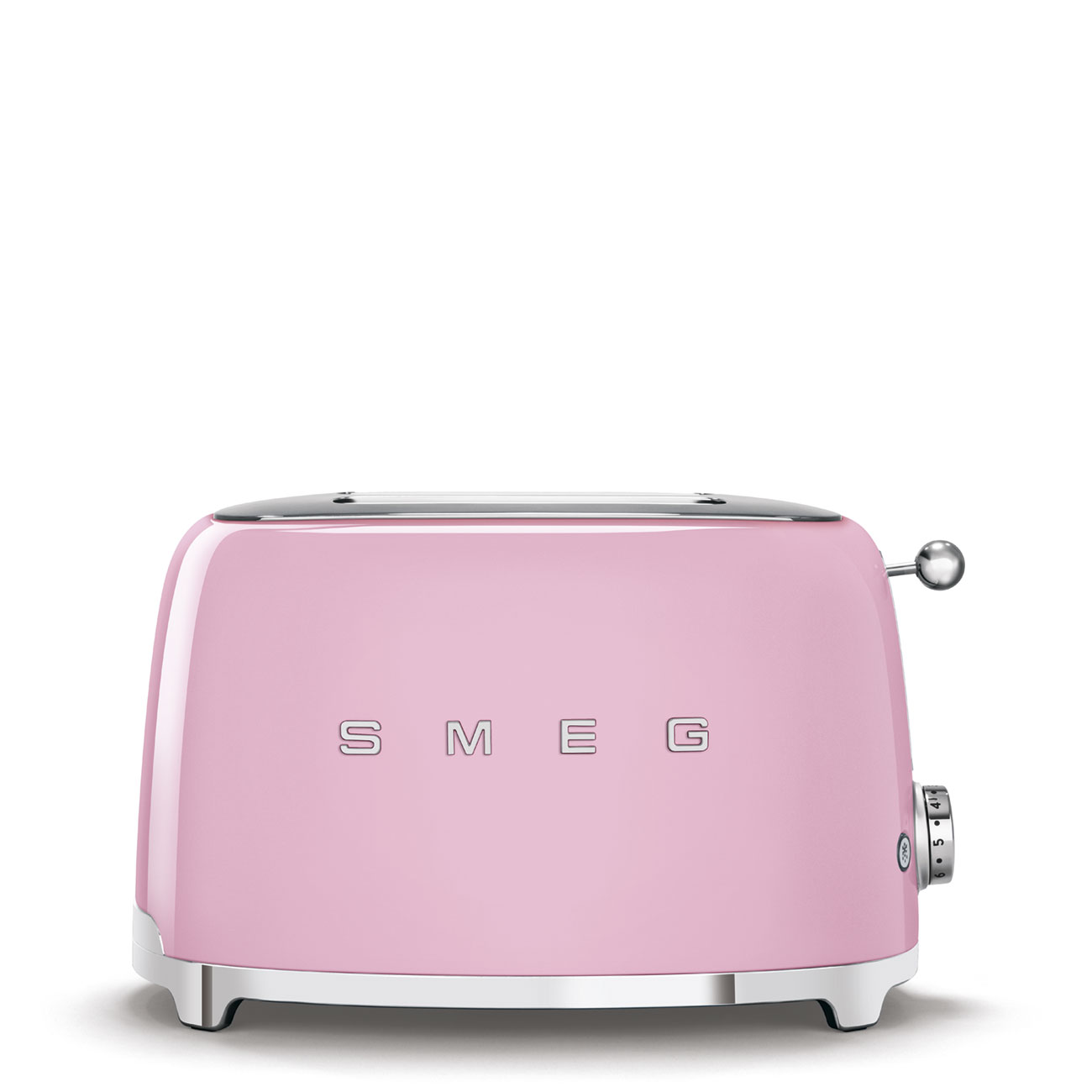 Smeg, Tostapane 2 fette Rosa Lucido, Estetica 50's Style, TSF01PKEU