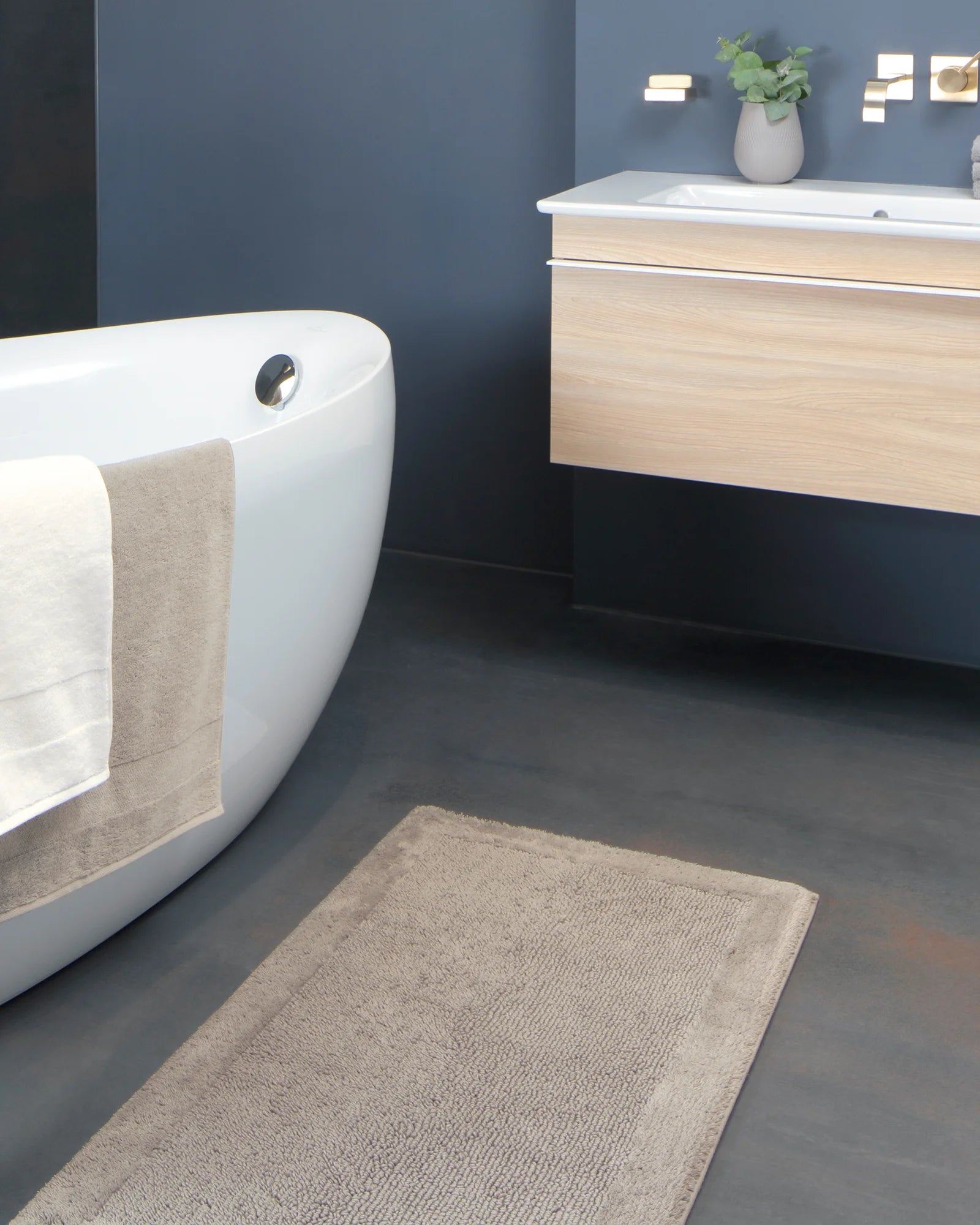 Villeroy & Boch, Tappeto da Bagno Charisma, 70x120cm, Color Pietra