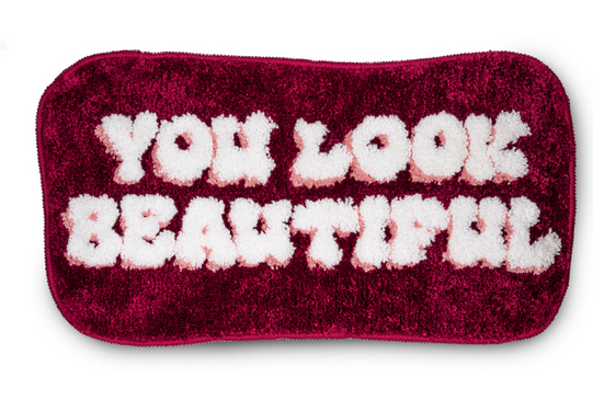 Tappeto colorato " You look beautiful "