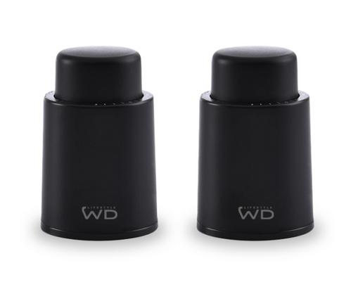 Set 2 tappi ermetici per bottiglie di vino