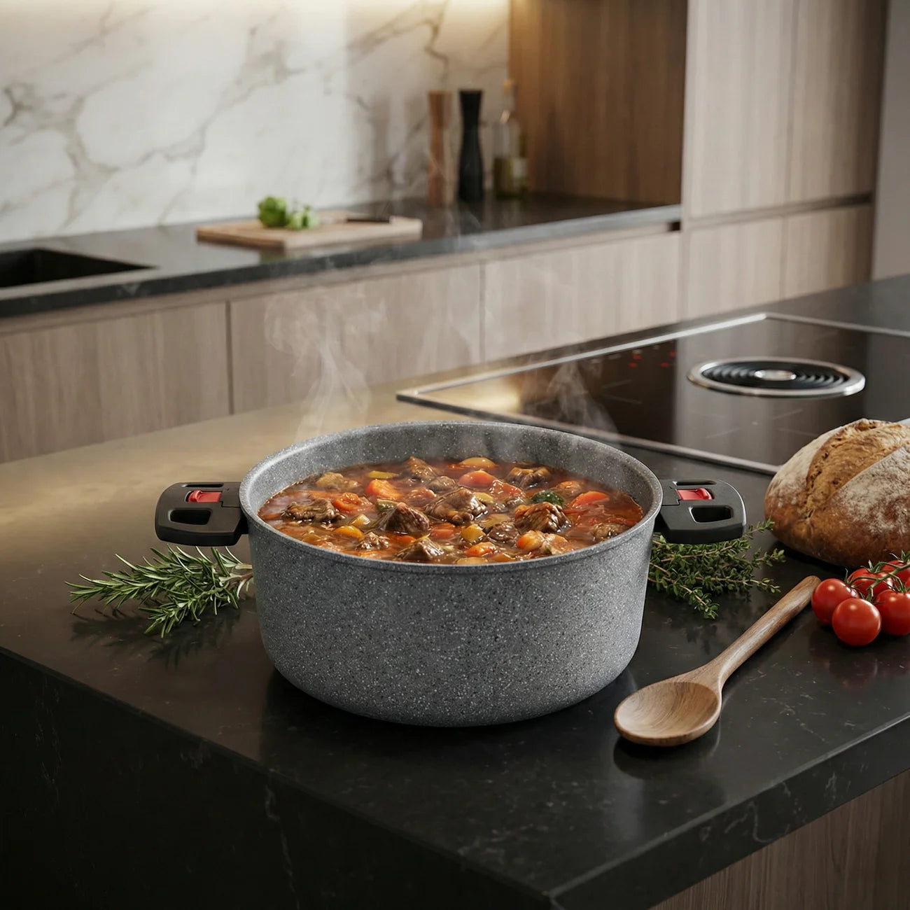 Torre Casseruola 2 Manici Pieghevoli - 24cm