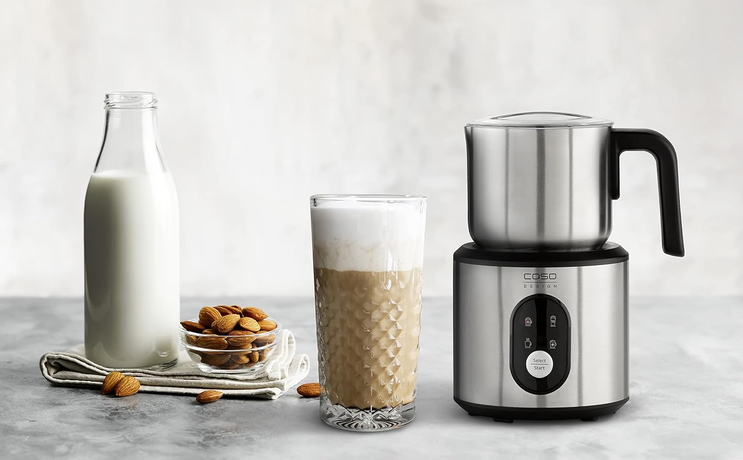 Crema & Choco, Montalatte - Schiuma latte fredda / Contenitore Acciaio Inox